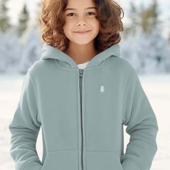 Sweat zippé enfants Nature