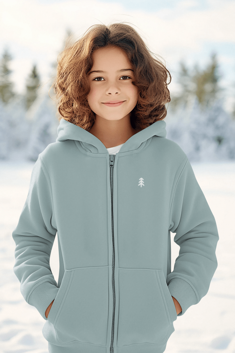 Sweat zippé enfants Nature