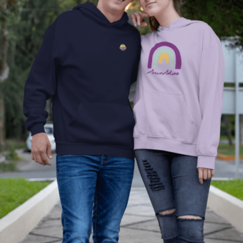 Sweat à capuche adultes Rainbow