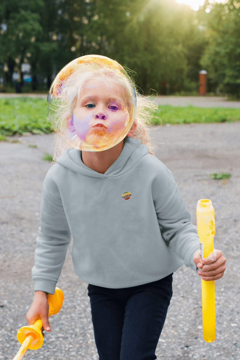 Sweat à capuche enfants Rainbow – Image 2