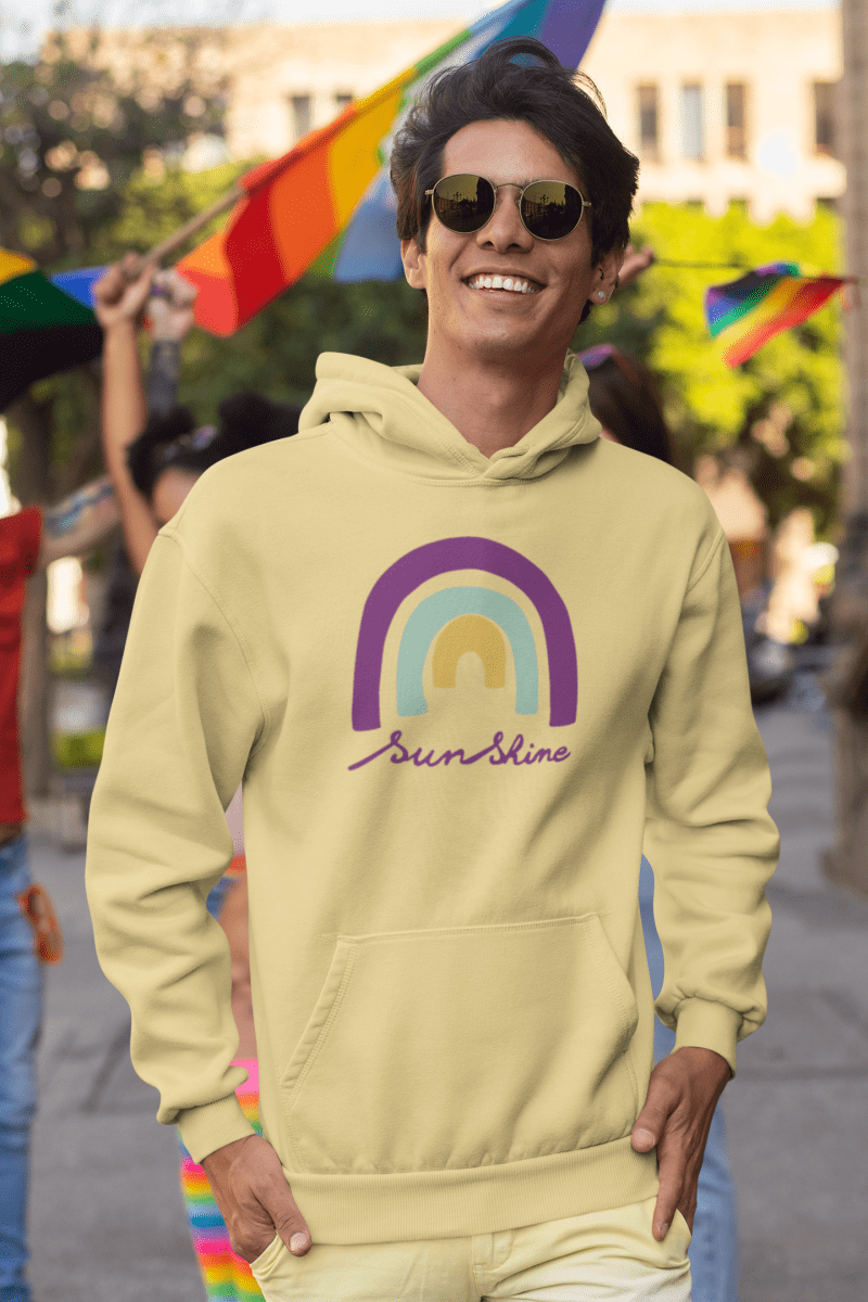 Sweat à capuche adultes Rainbow – Image 3
