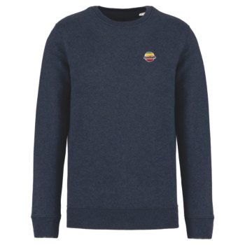 Sweat vintage navy blue heather M