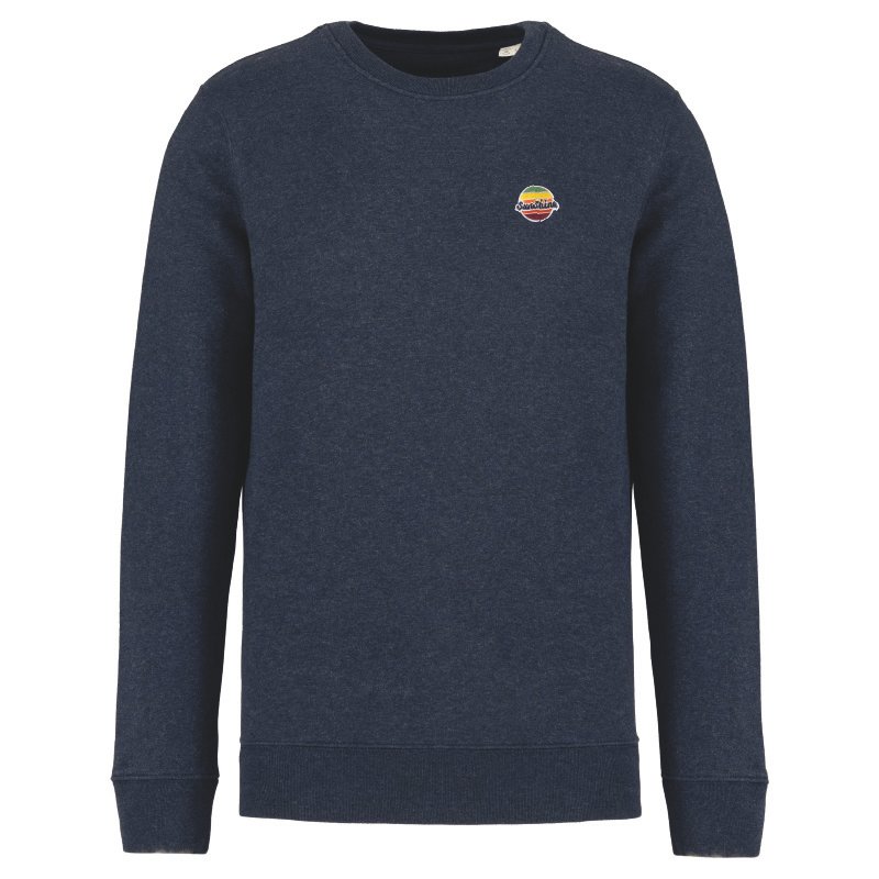 Sweat vintage navy blue heather M